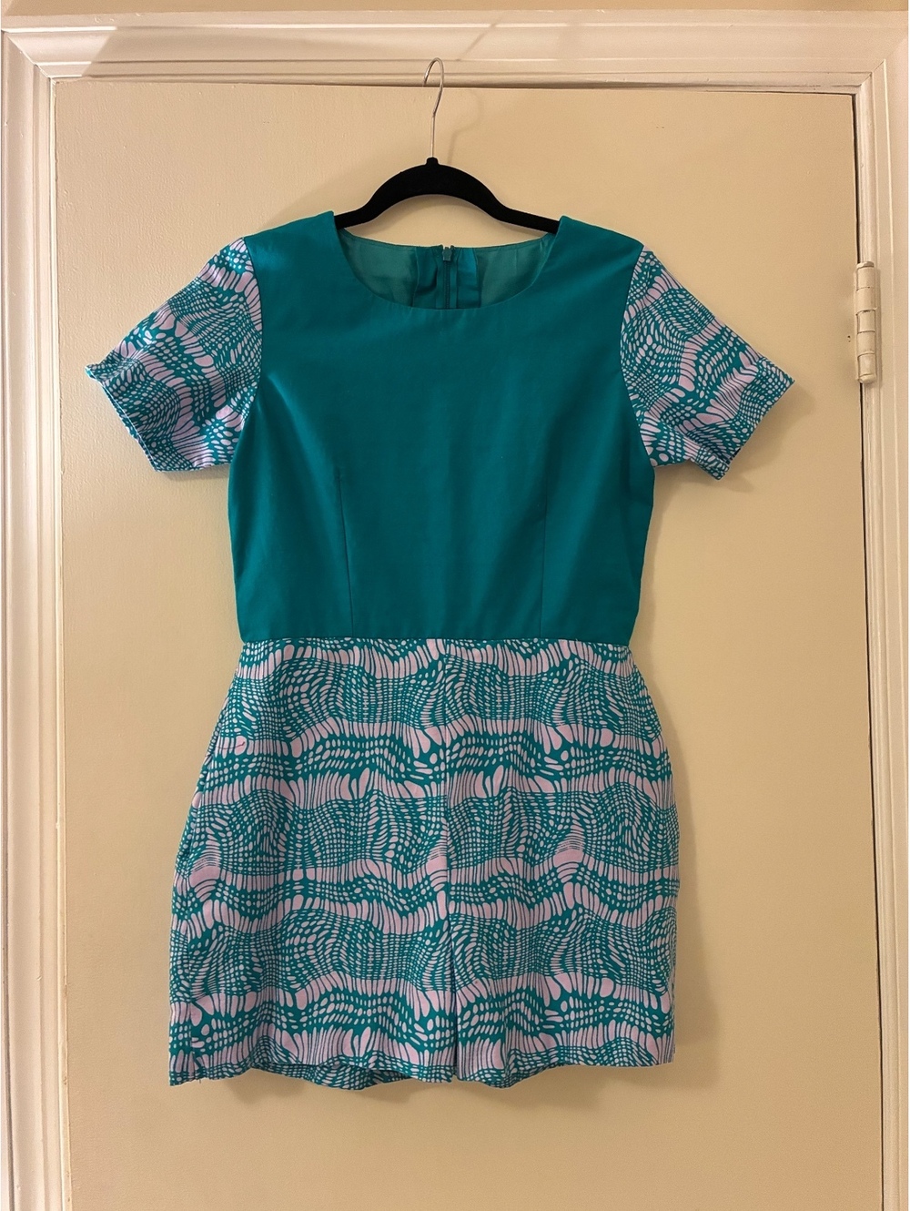 Vintage Style Handmade Geometric Romper